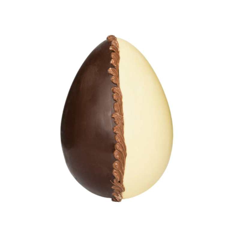 Uovo Cioccolato Bodrato - Bicolore - Cioccolato Latte e Fondente - 120 g