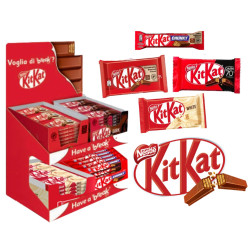 Composizione Barrette Kit Kat - Latte, Fondente, Cioccolato Bianco...