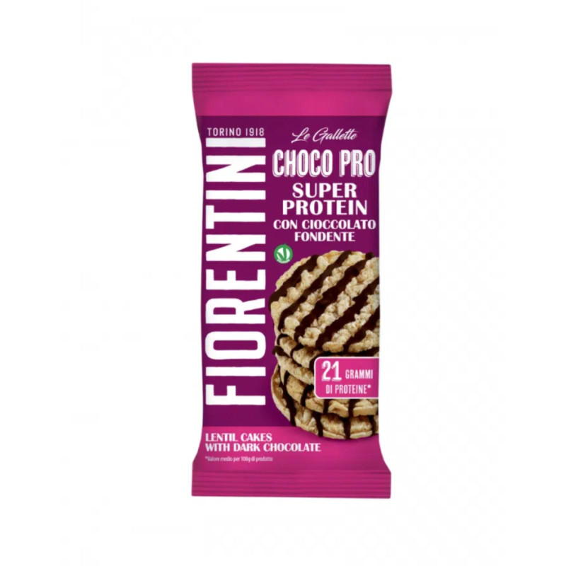 Gallette Super Protein - Choco Pro - Fiorentini - Con Cioccolato Fondente - 45 g