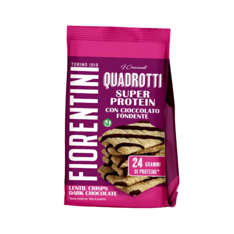 Quadrotti Super Protein - Fiorentini - Cioccolato Fondente - 60 g