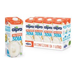Bevanda alla Soia - Alpro - Senza Zuccheri - 8 Buste da 1 litro