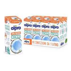 Bevanda al Cocco - Alpro - Senza Zuccheri - 8 Buste da 1 litro