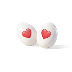 Confetti Maxtris - Moji Cuore - Ciocomandorla - Colore Bianco - 200 g