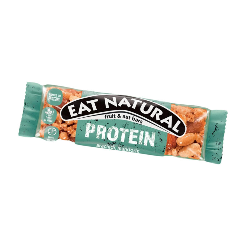 Barrette di Cereali - Eat Natural - Protein - Caramello Salato e Arachidi e Mandorle - Expo 12 x 40 g