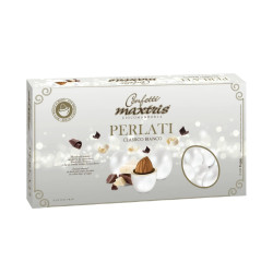 Confetti Maxtris - Perlati - Ciocomandorla - Colore Bianco - 500 g