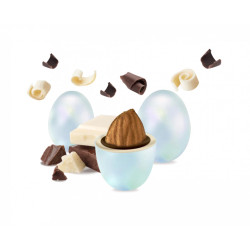 Confetti Maxtris - Perlati - Ciocomandorla - Colore Azzurro - 500 g