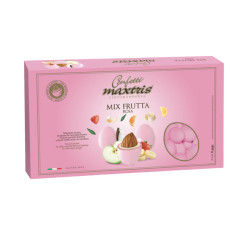 Confetti Maxtris - Mandorla - Mix Frutta - Colore Rosa - 1 Kg