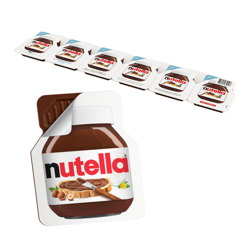 Nutella Ferrero - Monoporzioni - Vaschetta - 40 Strisce da 6 x 15 gr 