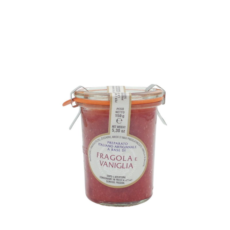 Preparato Frutta Perini - Fragola & Vaniglia - Vasetto da 150 g
