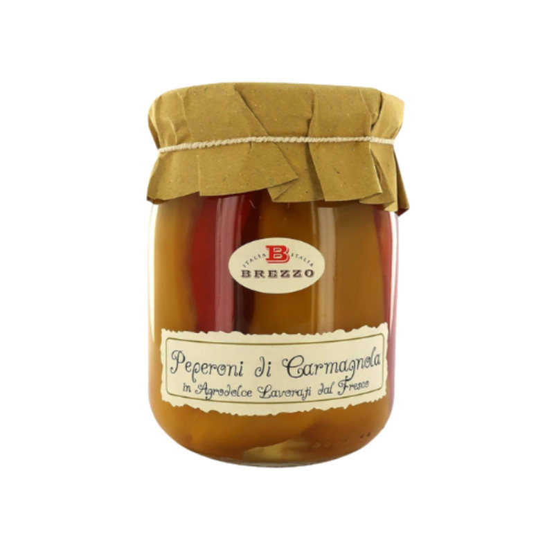 Peperoni di Carmagnola - in Agrodolce - Brezzo - Vasetto da 560 g