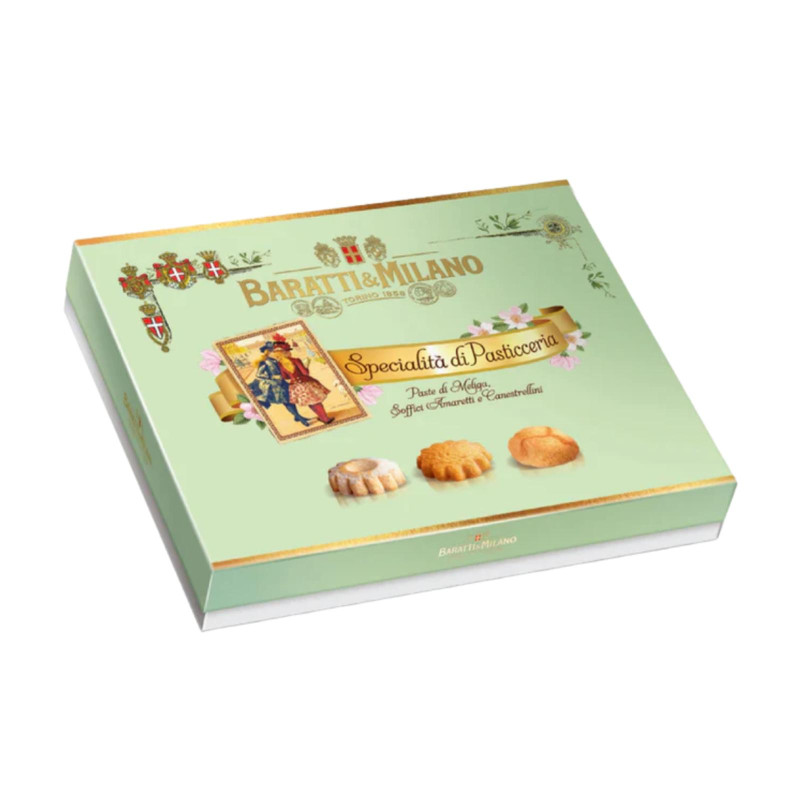 Specialità di Pasticceria - Scatola Regalo Biscotti Assortiti - Baratti & Milano - Box 330 g
