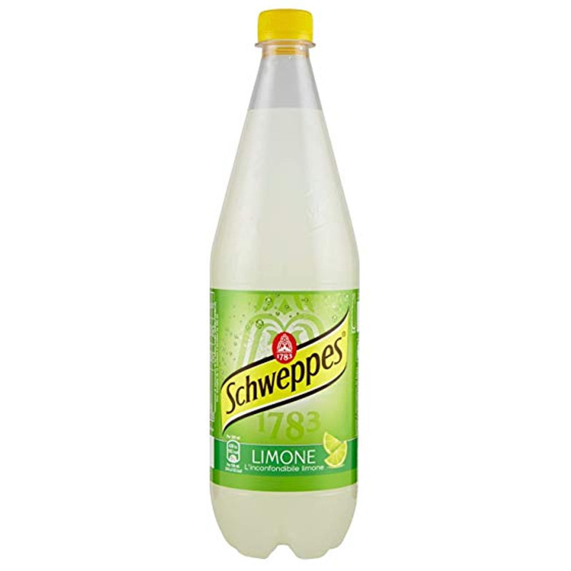 Bibita Frizzante - Schweppes - Limone - 12 Bottiglie da 1 Litro