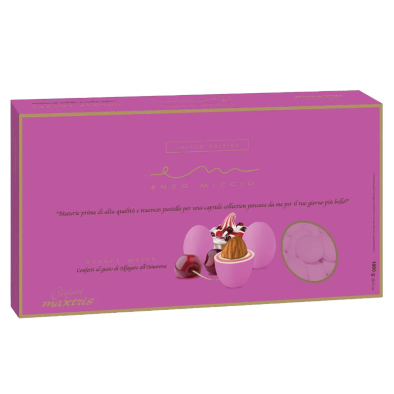 Confetti Maxtris - Enzo Miccio - Nuance Malva  - Affogato Amarena - 1 Kg