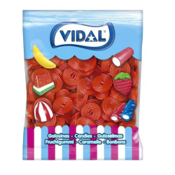 Caramelle Gommose - Rotelle Rosse - Fragola - Vidal - 1 Kg