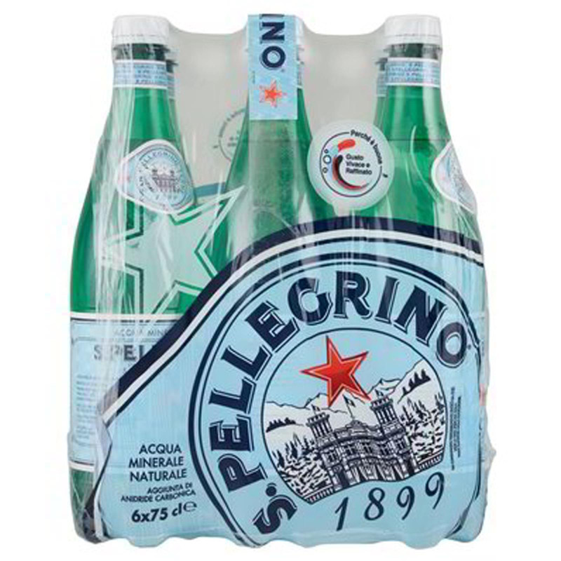 6 Bottiglie Acqua - SanPellegrino - 750 ml