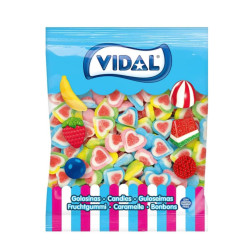 Caramelle Gommose - Cuori Zuccherati 3 Strati - Vidal - Busta da 250 Pezzi 1,5 kg