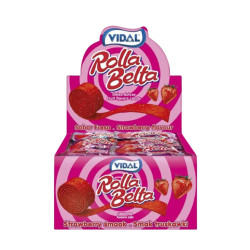 Caramelle Gommose - Frizzanti Vidal - Rolla Belta Fragola - 24 Pezzi