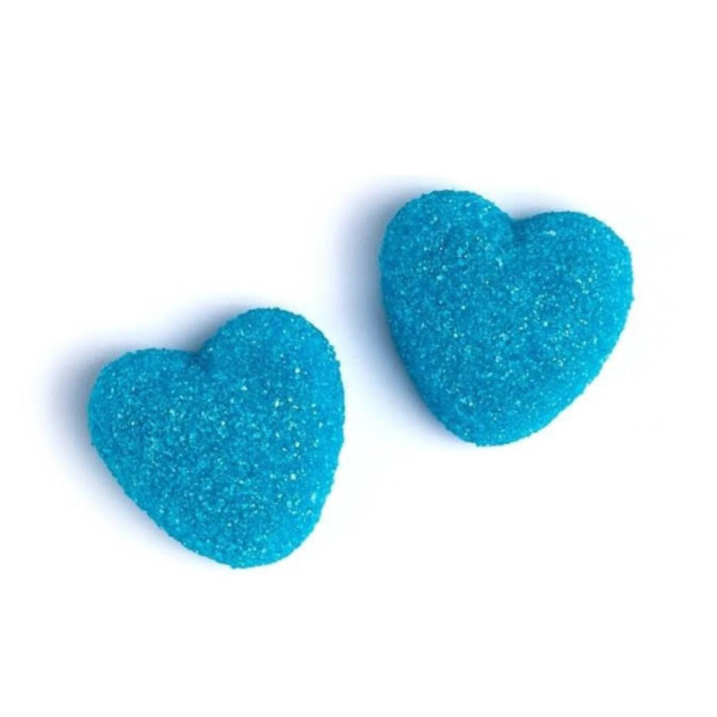 Caramelle Gommose - Cuori Zuccherati Blu - Vidal - Vaschetta da 150 Pezzi
