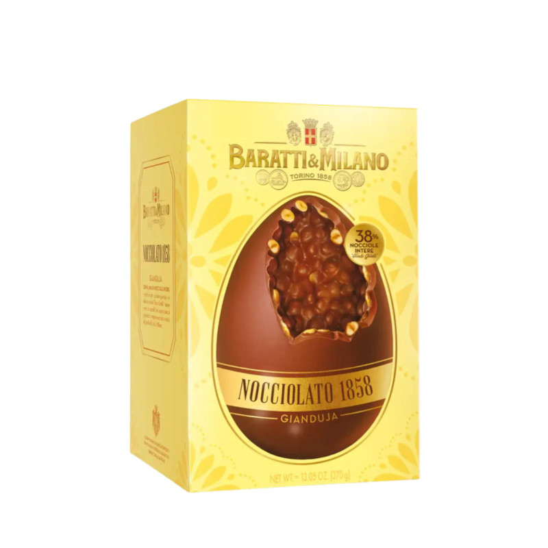 Uovo Pasqua Baratti & Milano - Uovo Nocciolato 1858 Gianduia - 370 gr