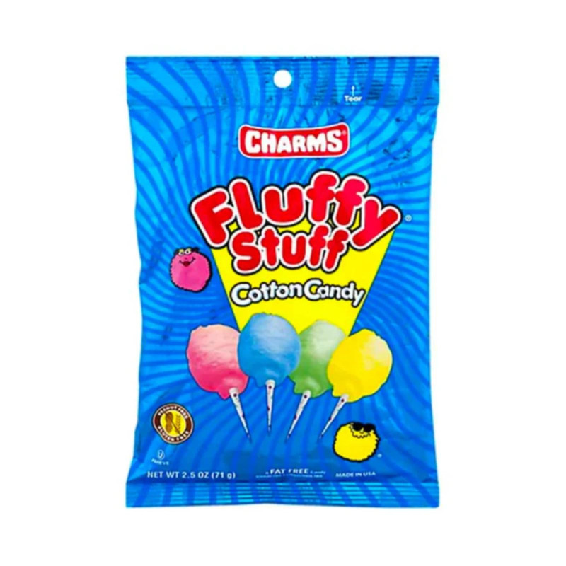 Zucchero Filato - Charms - Fluffy Stuff - Cotton Candy - Busta da 71 g