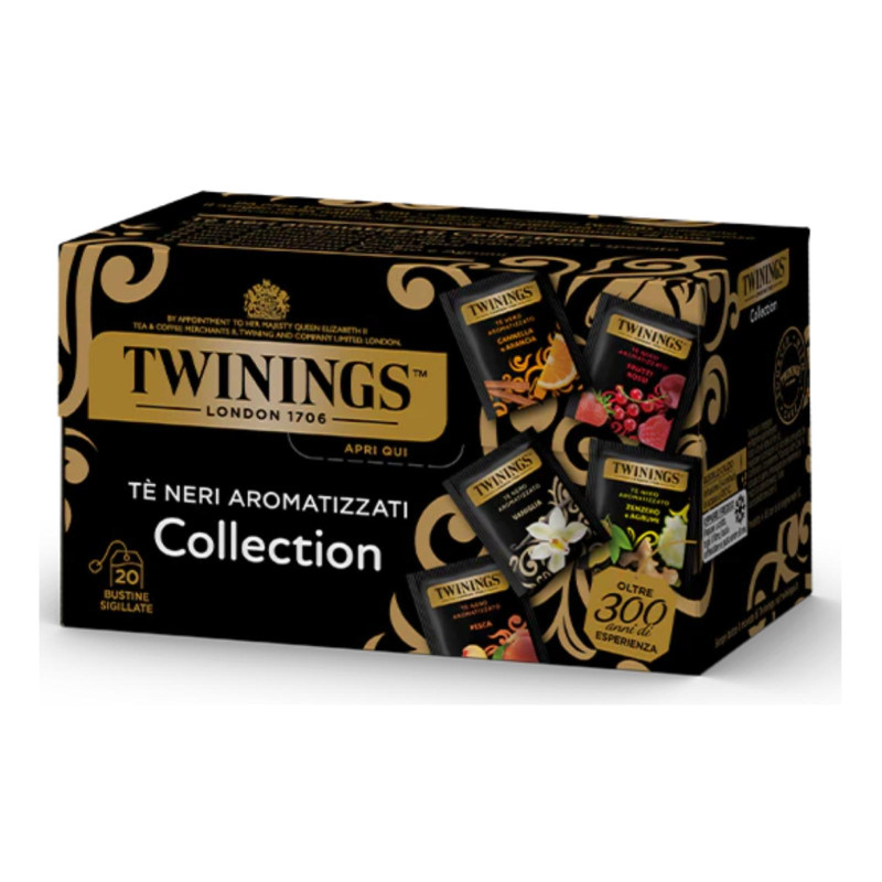Te' Twinings - Te Nero Aromatizzato - Collection - Assortimento - 20 Filtri