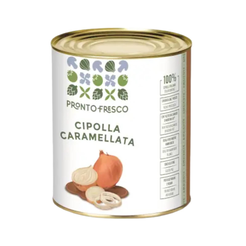 Cipolla Caramellata - Greci - Pronto Fresco - Cipolle Bianche - Latta da 830 g