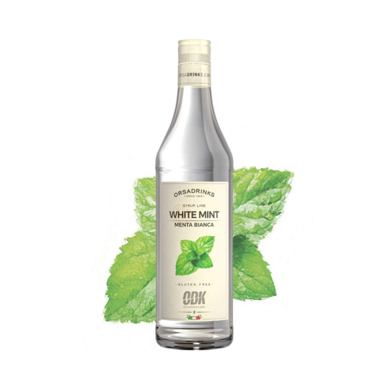Sciroppo Odk - Gusto White Mint - Menta Bianca - Bottiglia Vetro - 750 ml