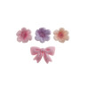 Decorazioni di Zucchero - Dekora - Fiocco Rosa e Fiorellini - Confezione da 21 g