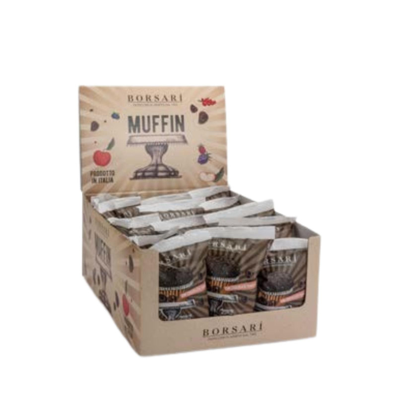 Expo Muffin Borsari - Muffin Cacao e Gocce Cioccolato - Confezione 15x50 g