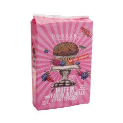 Muffin Integrali - Borsari - Muffin Frutti di Bosco - Confezione 200 g