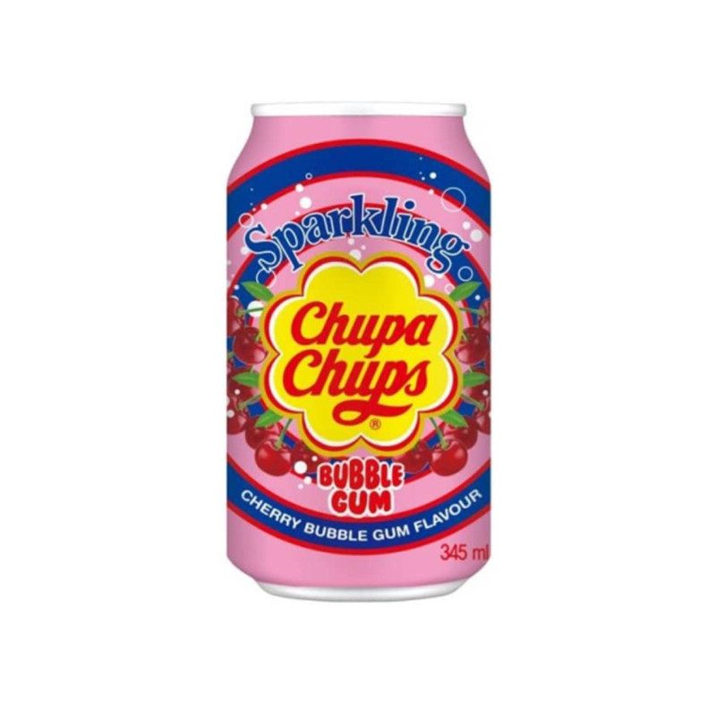 Bevanda Chupa Chups - Bubble Gum - Cherry - Lattina - 24 x 345 ml