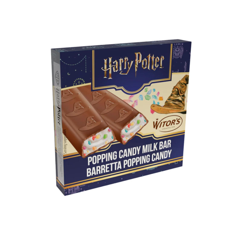 Barretta Witor's - Cappello Parlante - Harry Potter - Cioccolato al Latte con Cristalli Frizzanti - 50 g