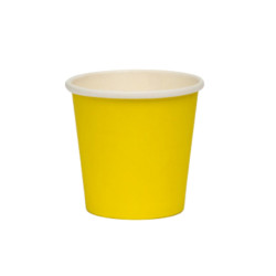 Bicchieri in Carta - Colore Giallo - 50 Pz - 75 ml - 2,5 Oz