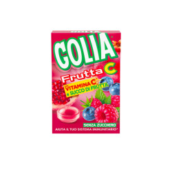 FRUTTA C ASTUCCIO - Caramelle Golia - Frutti Rossi - Frutta C - Vitamina C - 20 Astucci da 49 gr