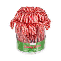 Bastoncini di Caramelle - Candy Canes - Rosso e Bianco - 14 gr - 72...
