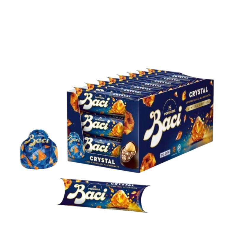 Espositore Baci Perugina - Crystal - Arancia - 21 Tubini da 37,5 g