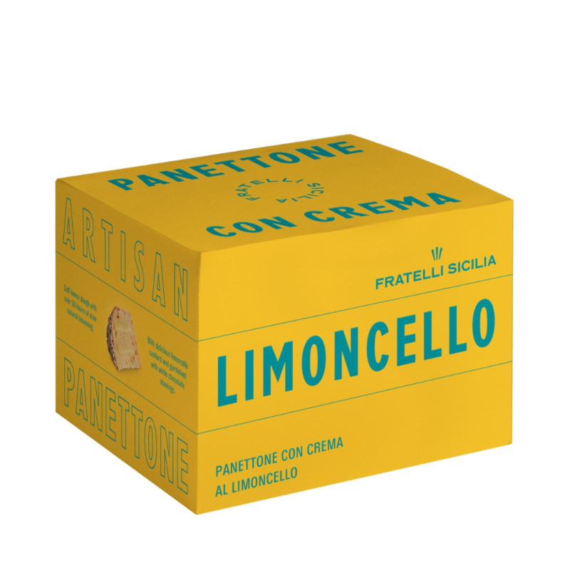 Panettone Artiginale - Fratelli Sicilia - Limoncello - Scatola da 750 g
