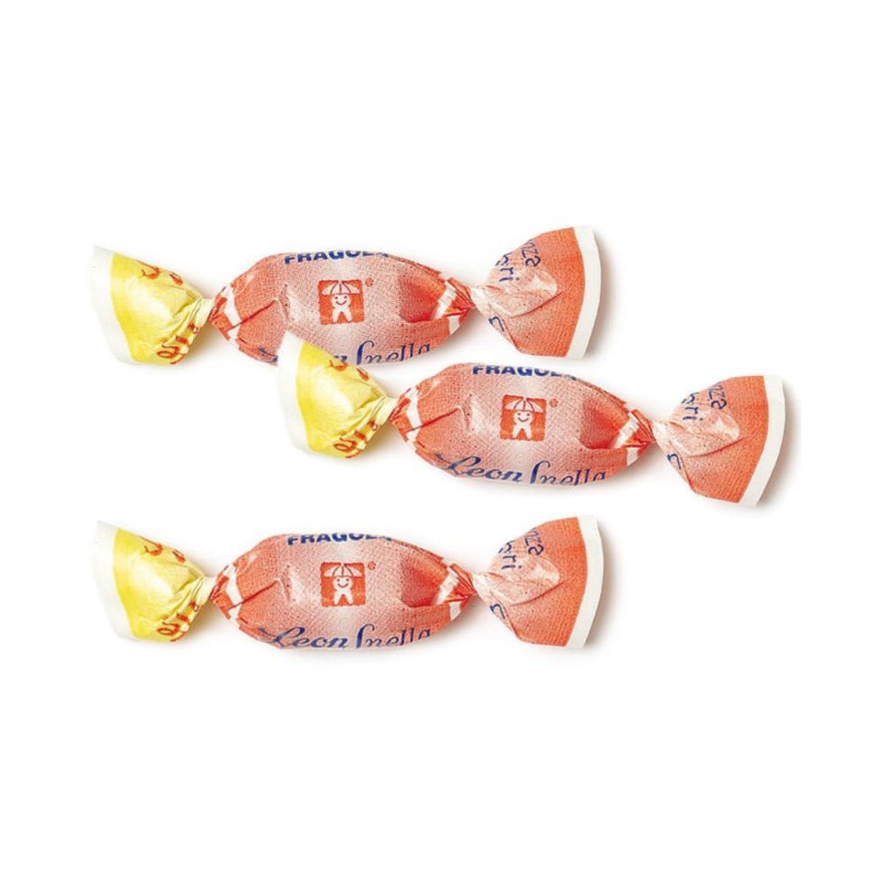 Caramelle Dure - Pastiglie Leone - Leonsnella - Fragola - Busta da 500 g