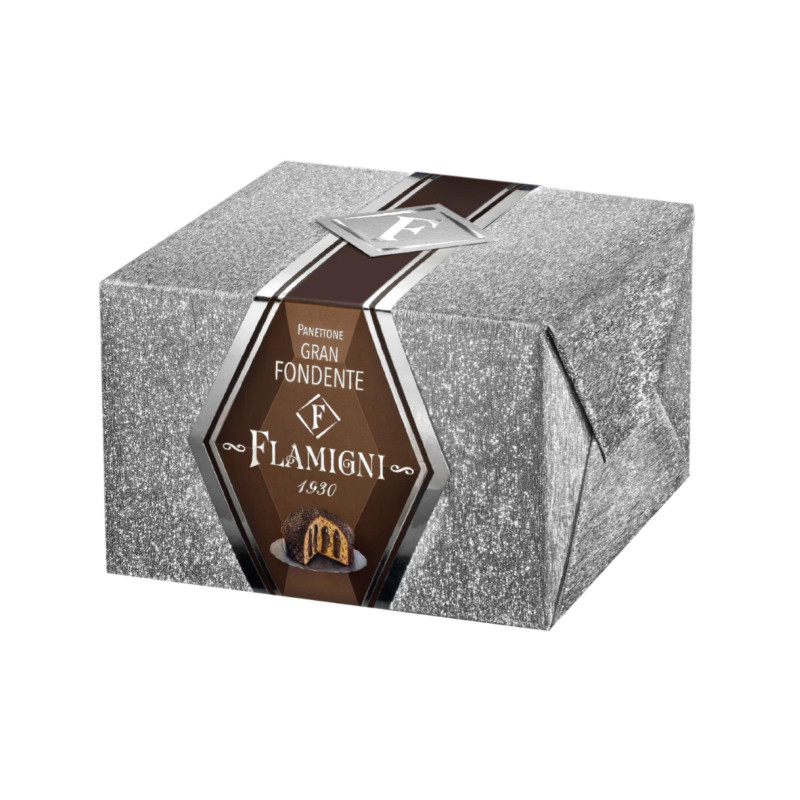 Panettone Flamigni - Panettone Gran Fondente - Crema Cacao - Linea Oro - 350 g