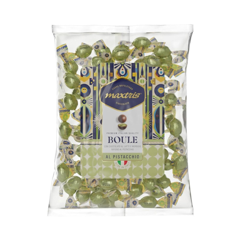 Cioccolatini Maxtris - Boules Pistacchio - Busta da 1 Kg