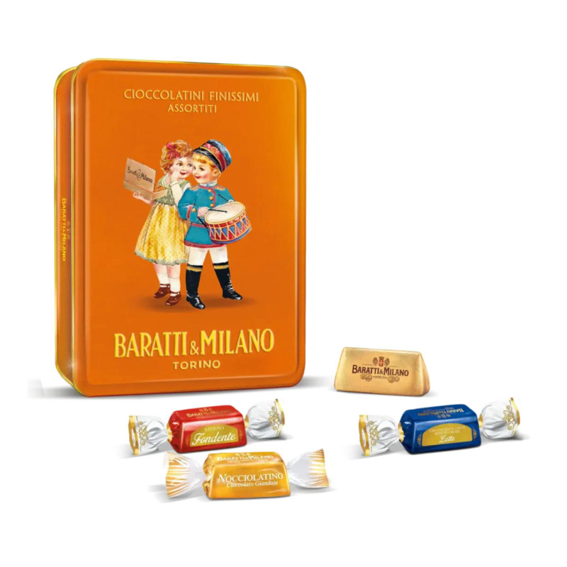 Confezione Regalo - Latta Storica - Gran Assortimento- Baratti & Milano - 300 g