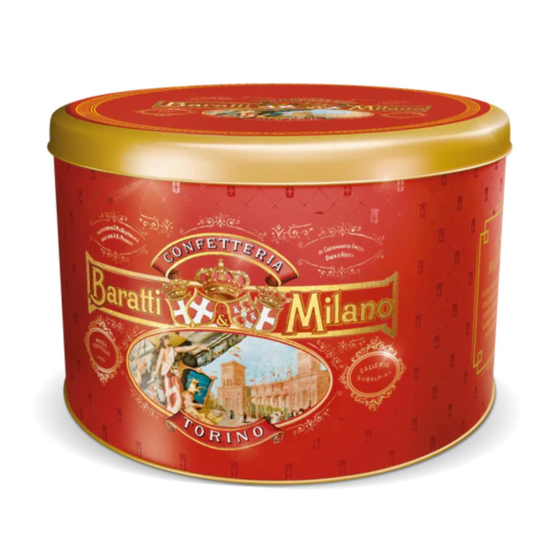 Panettone Baratti & Milano - Panettone Farcito al Cioccolato - 1 Kg - Latta