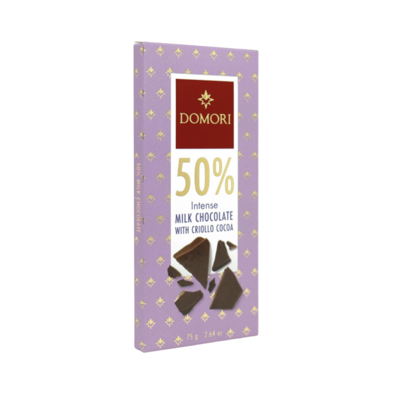 Tavoletta Cioccolato Domori - Antologia - Al Latte - Intenso 50% Con Criollo - 75 g