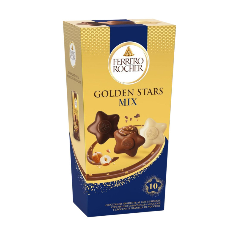 Cioccolatini Ferrero Rocher - Golden Stars Mix - 10 Pezzi - 115 g