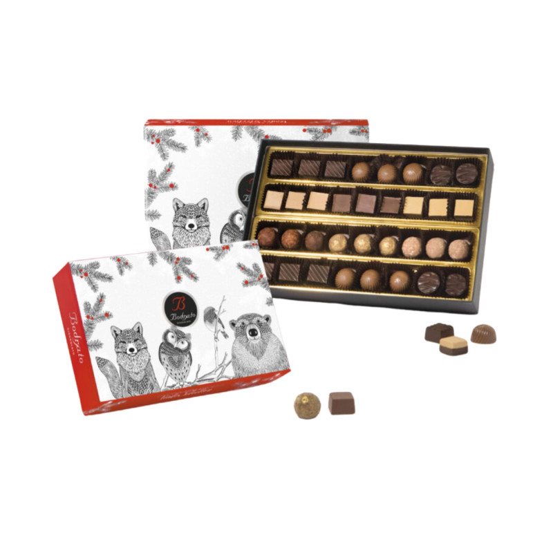 Cioccolatini Bodrato - Scatola Regalo Winter Degustazione Assortita - 180 g