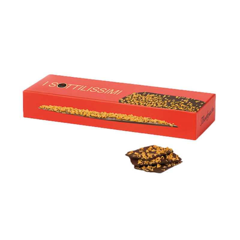 Tavoletta Cioccolato Bodrato - Sottilissimi - Fondente Caramello - 160 g