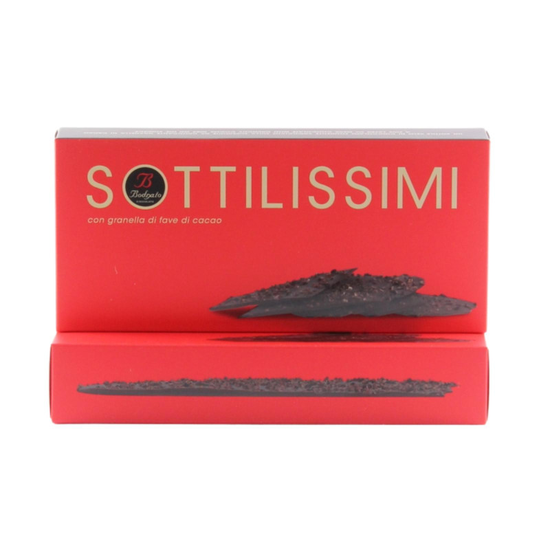 Tavoletta Cioccolato Bodrato - Sottilissimi - Fondente - 160 g