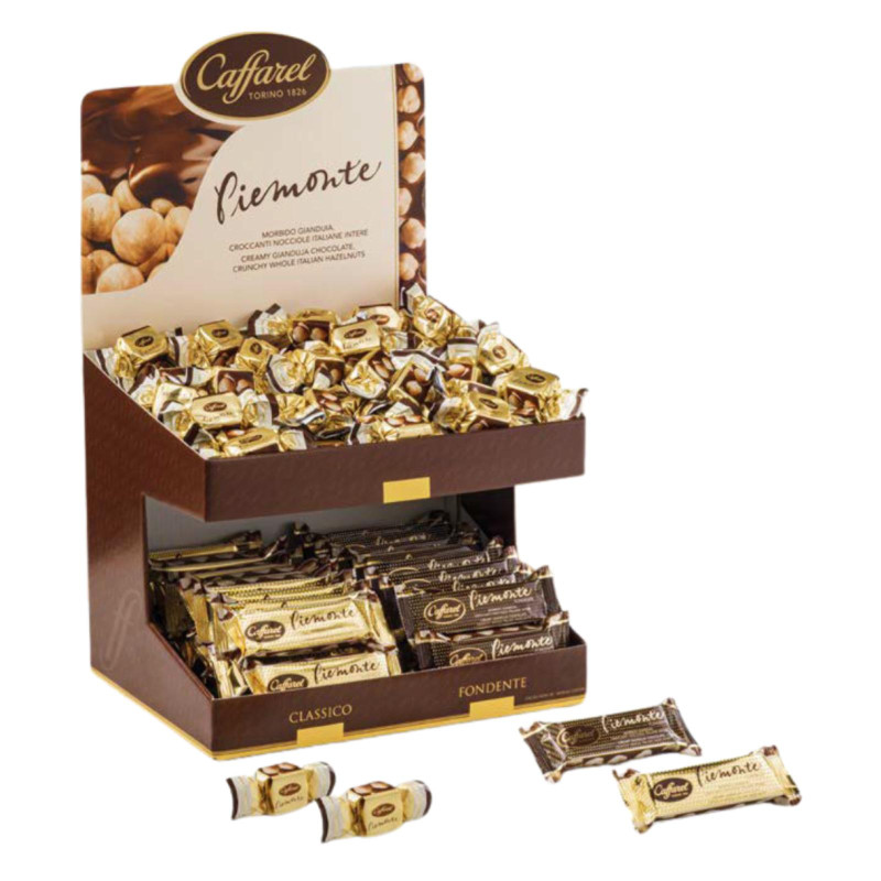 Expo Piemonte - Caffarel - Sfuso - Barrette - Classico e Fondente - Espositore da 3584 g