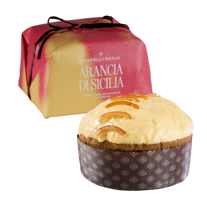 Panettone Artiginale - Fratelli Sicilia - Arancia di Sicilia - 1 Kg