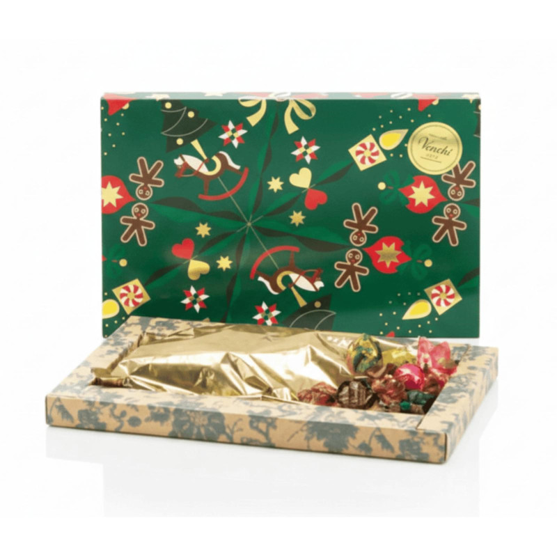 Cioccolatini Venchi - Confezione Regalo - Scatola Regalo Natale - Bureau Alice - 230 g